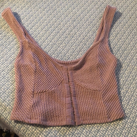 Urban Outfitters Tops - Urban outfitters crop top with hook and eye closure down the front